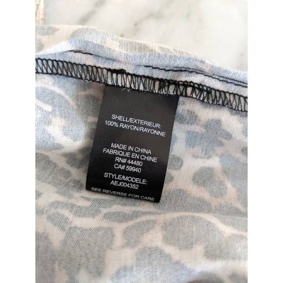 AFRM (Arrive) Leopard Print Satin Duster Jacket - Picture 6 of 6